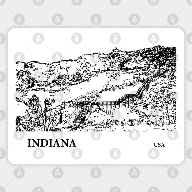 Indiana USA Sticker by Lakeric